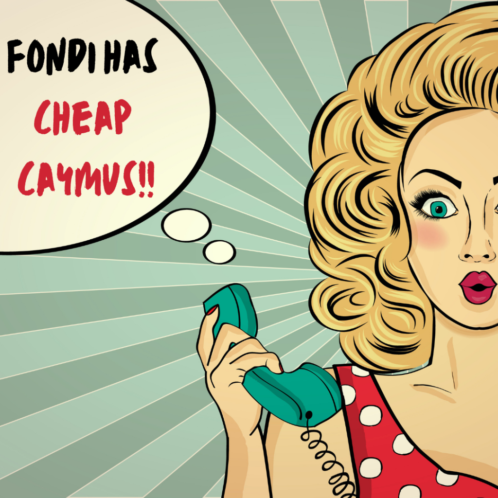 Fondi has Cheap Caymus on Tuesday and Wednesday
